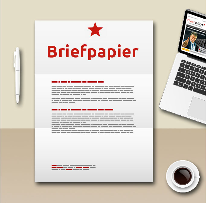 Briefpapier drucken Vorlage