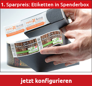 Etiketten Drucken Auf Rolle Oder In Spenderbox Oder Auf Kern